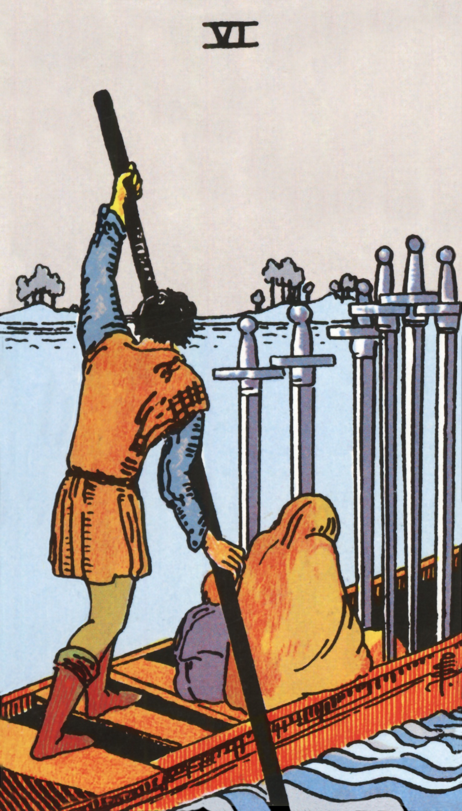 Six d'Épées, renversée